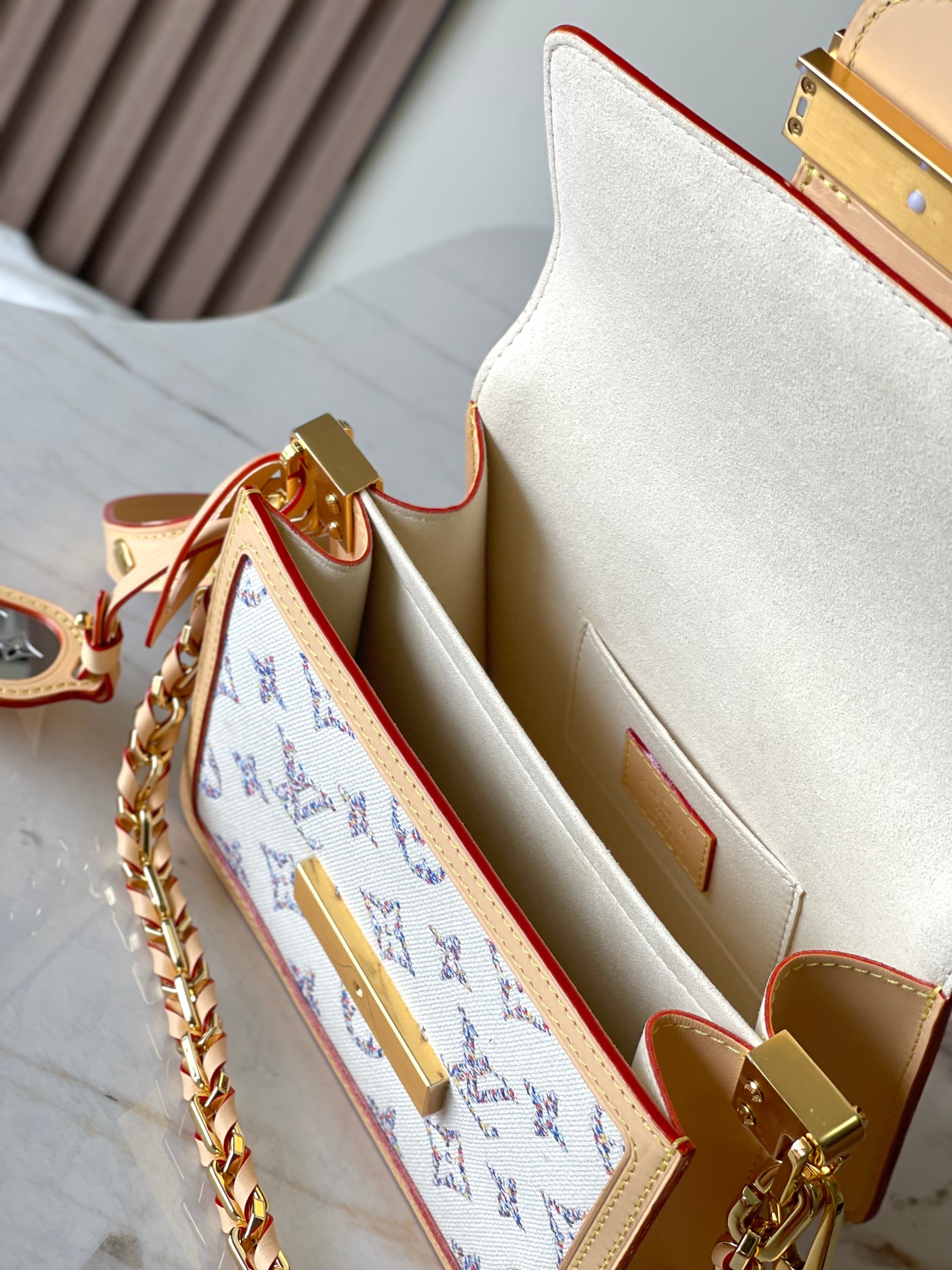 Louis Vuitton Dauphine Mini Handbag from the Nautical Collection - Image 8