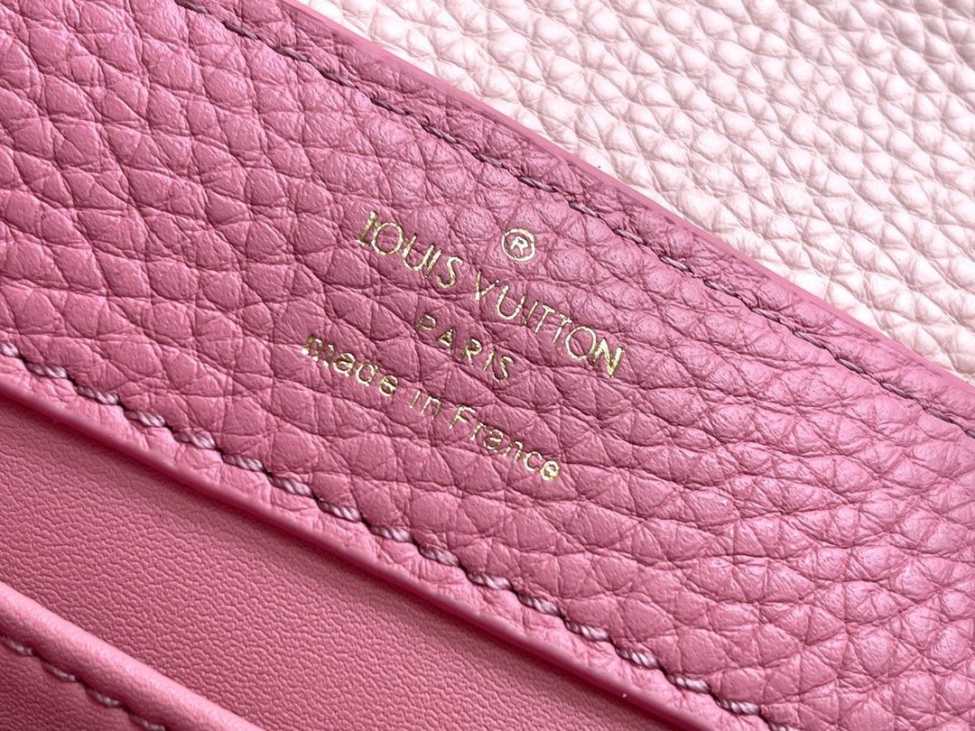 Louis Vuitton Capucines Mini Handbag – Pale Pink Floral Tri-Color - Image 8