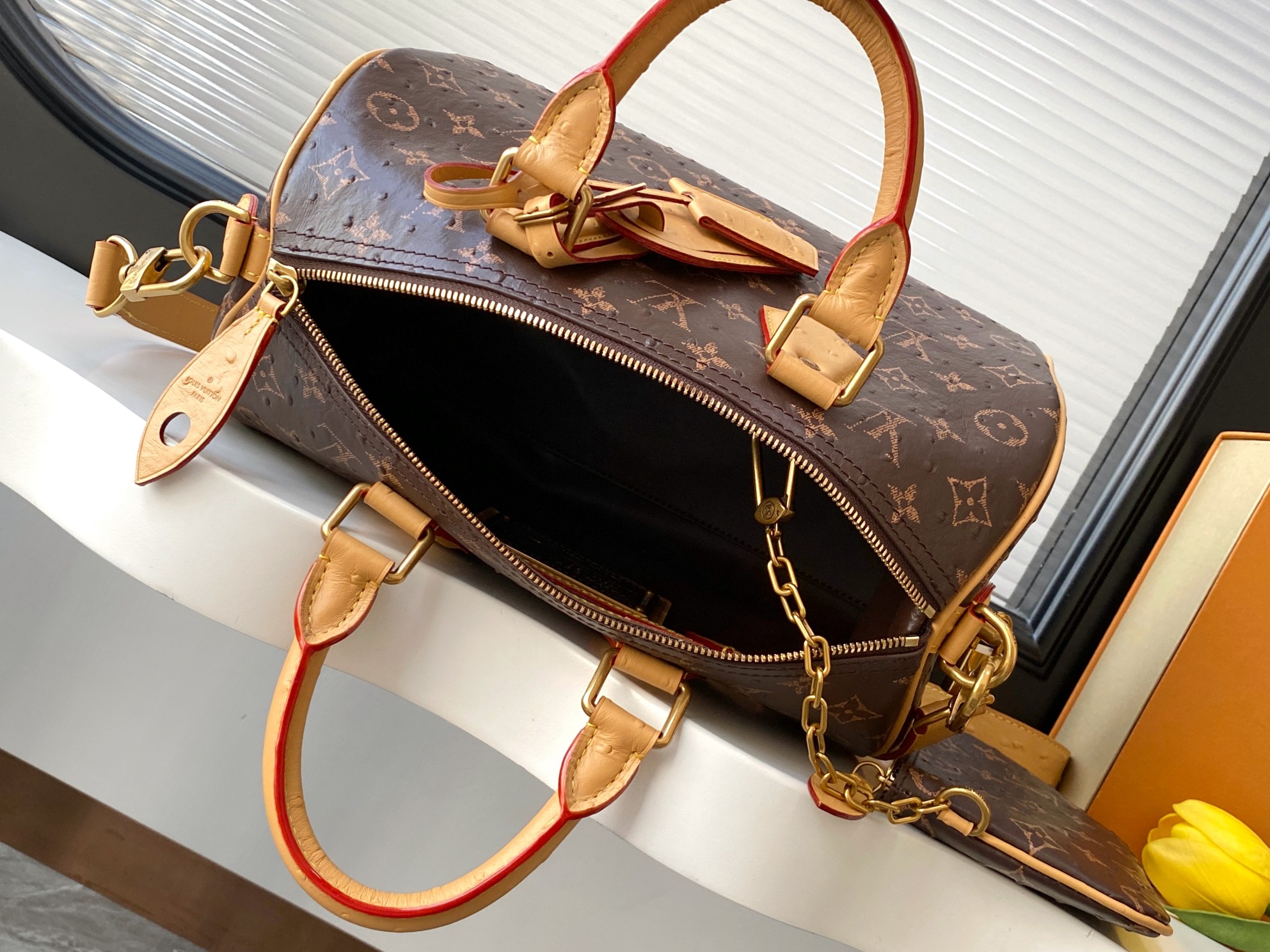 Louis Vuitton Speedy P9 Bandouliere 30 Monogram Leather Handbag - Image 8