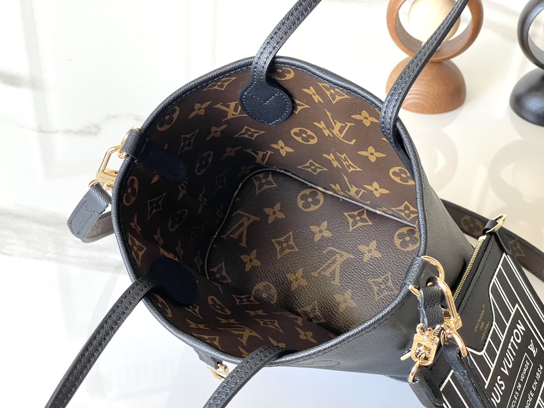Louis Vuitton Neverfull Bandoulière Inside Out BB Reversible Monogram Tote Bag - Image 8