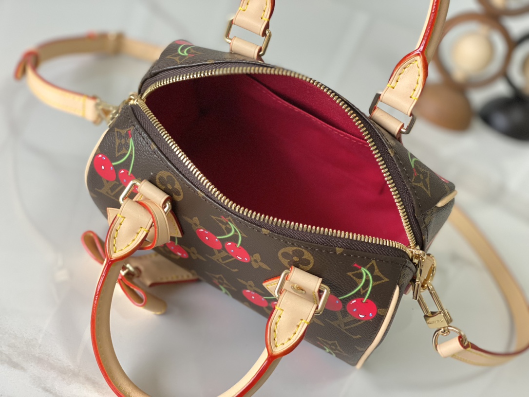 Louis Vuitton Speedy Bandouliere 20 M13094 Cherry Monogram Bag - Image 8