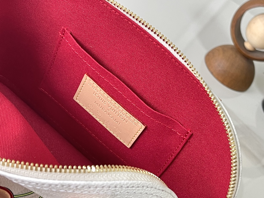 Louis Vuitton x Murakami Alma BB Handbag - White Cherry Monogram - Image 8