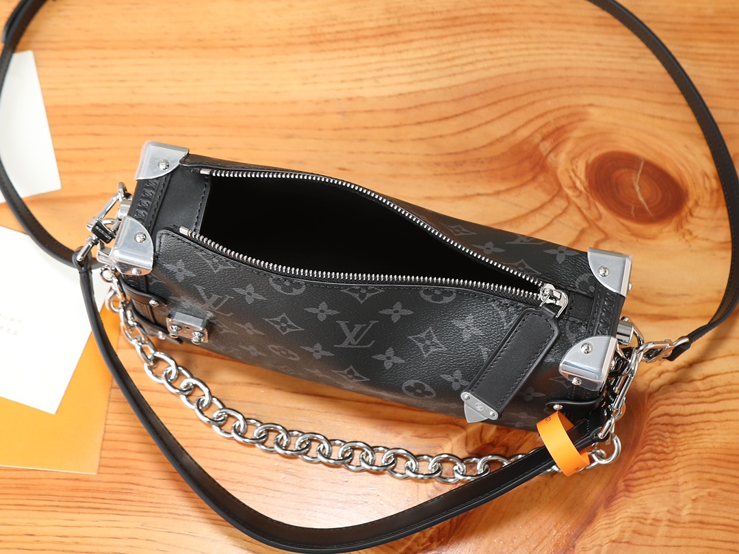 Louis Vuitton Side Trunk East West Monogram Eclipse Crossbody Bag - Image 8