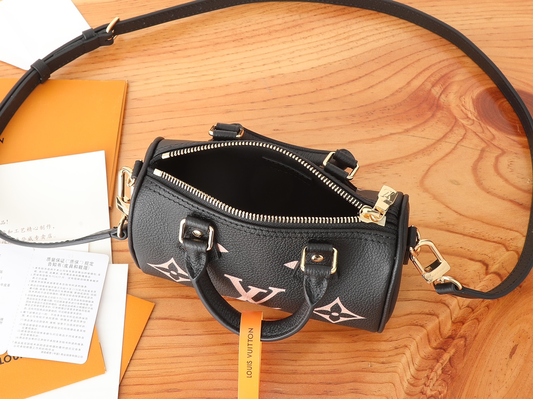 Louis Vuitton Nano Speedy Monogram Empreinte Leather Bag - Image 8