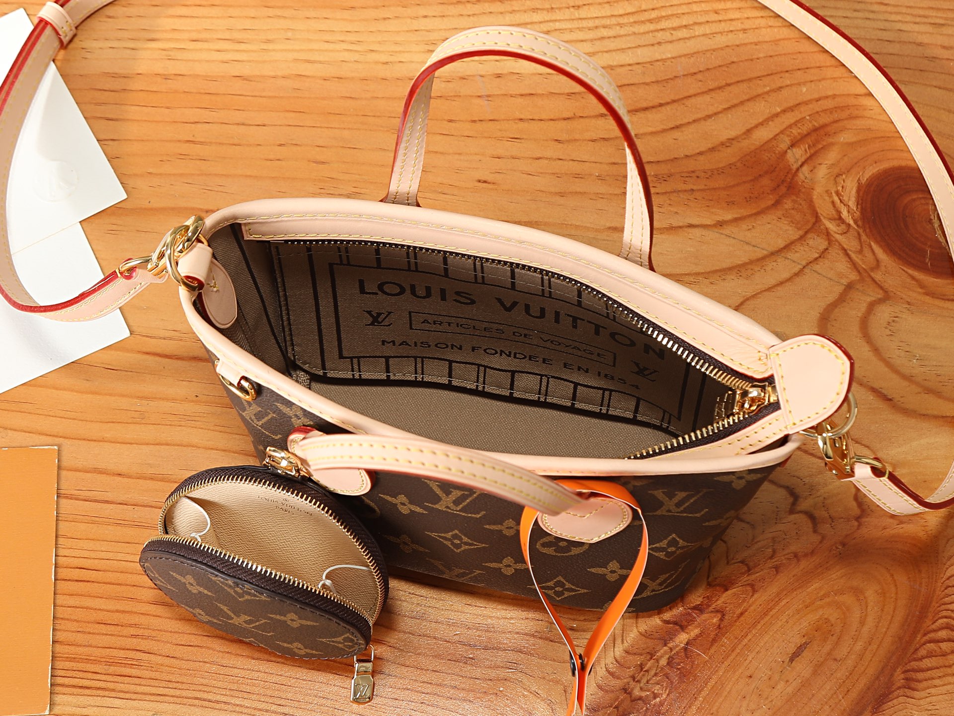 Louis Vuitton Neverfull BB Crossbody Bag - Image 8