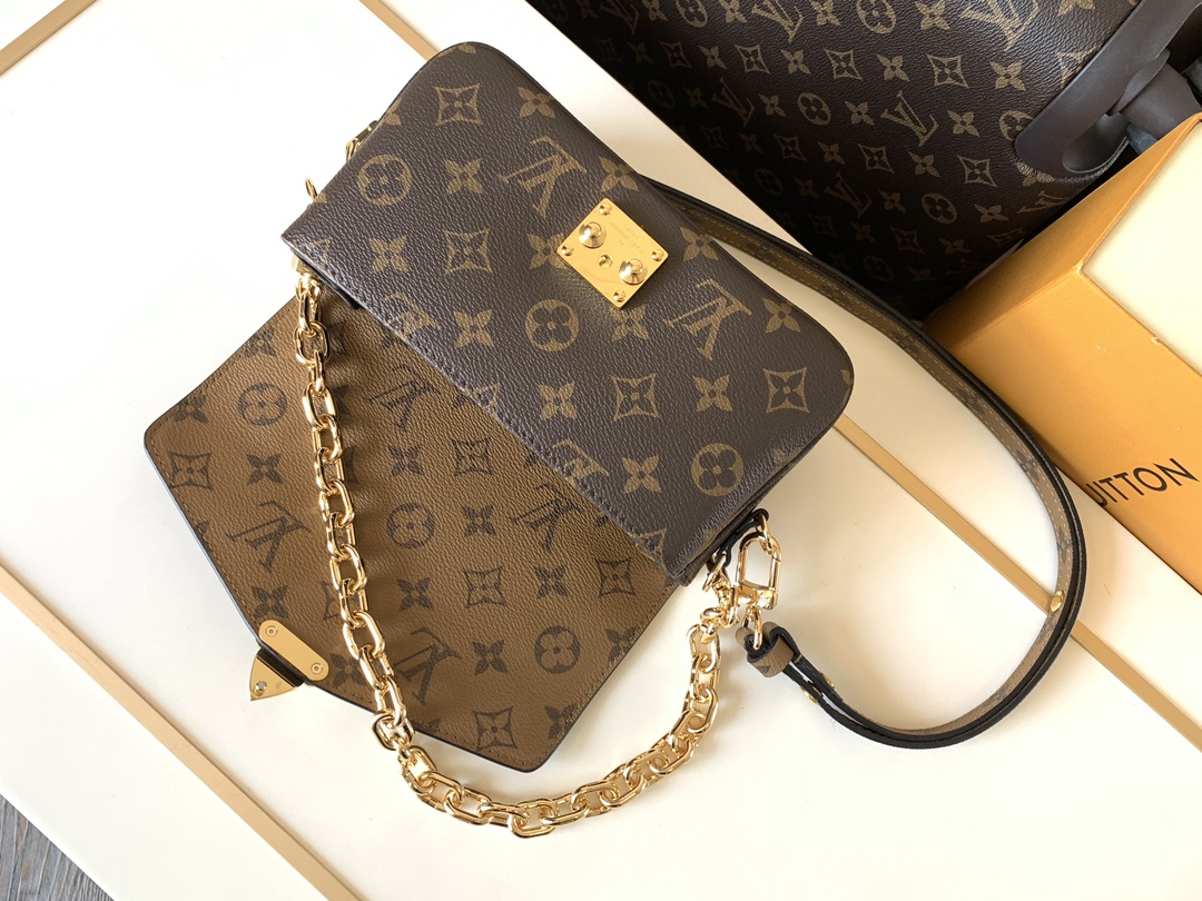Louis Vuitton Pochette Metis East West Monogram Shoulder Bag - Image 8
