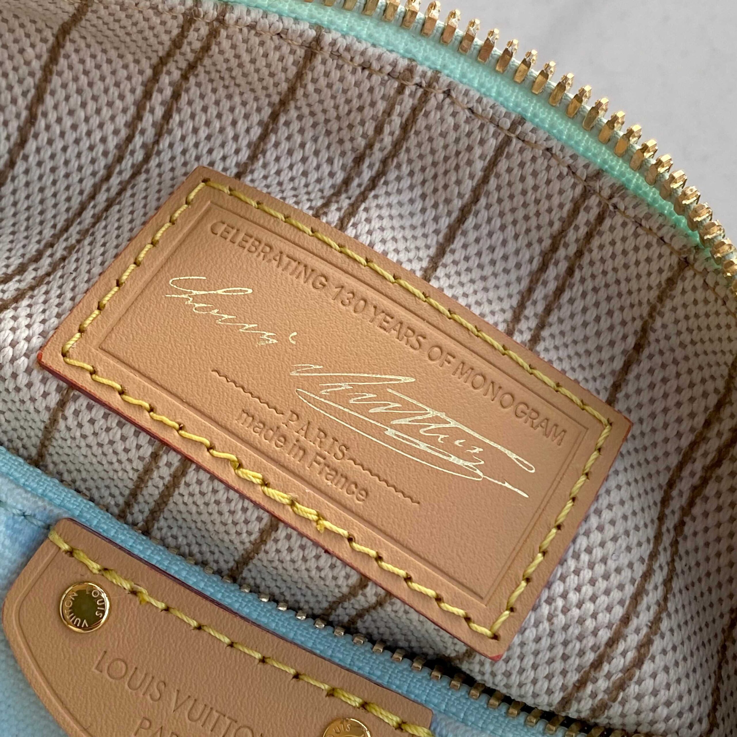 Louis Vuitton Pochette Hills Monogram Origine Blue Shoulder Bag - Image 8
