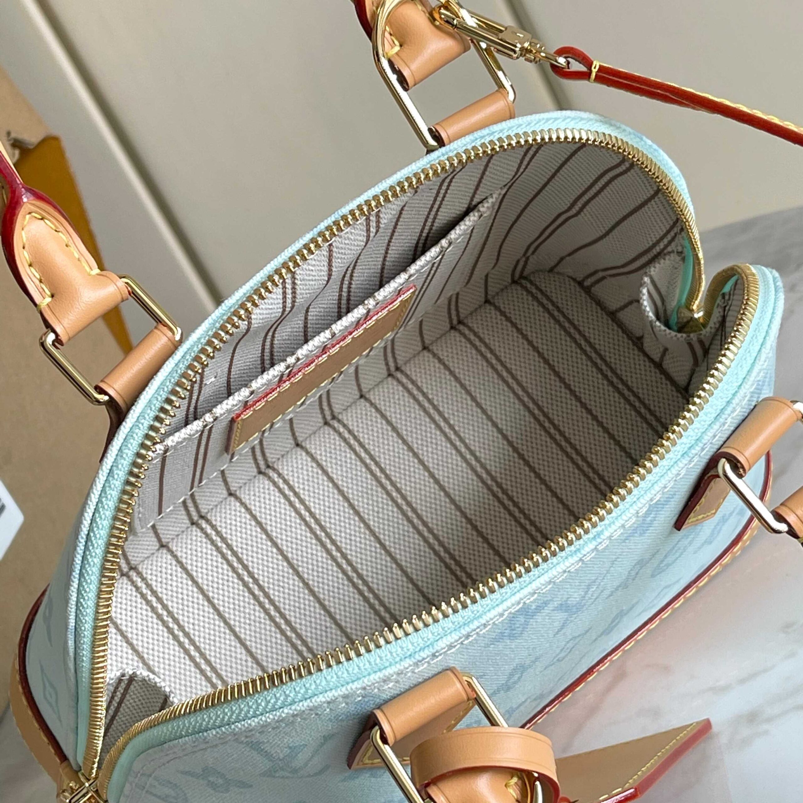 Louis Vuitton Alma BB Meowgram Canvas Handbag - Image 8