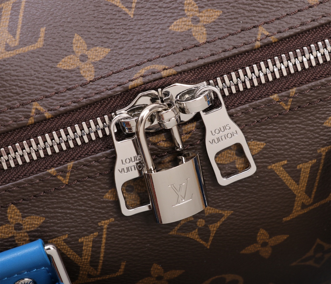 Keepall Bandoulière 50 Travel Bag in Monogram Macassar Canvas - Image 8