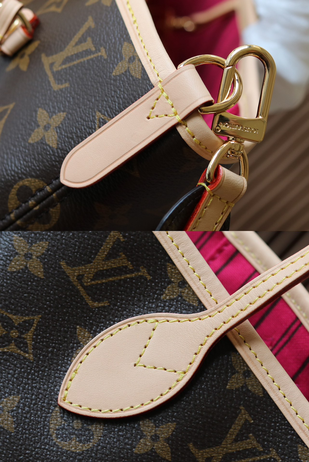 Louis Vuitton Neverfull MM Tote Bag in Damier Azur Canvas - Image 8