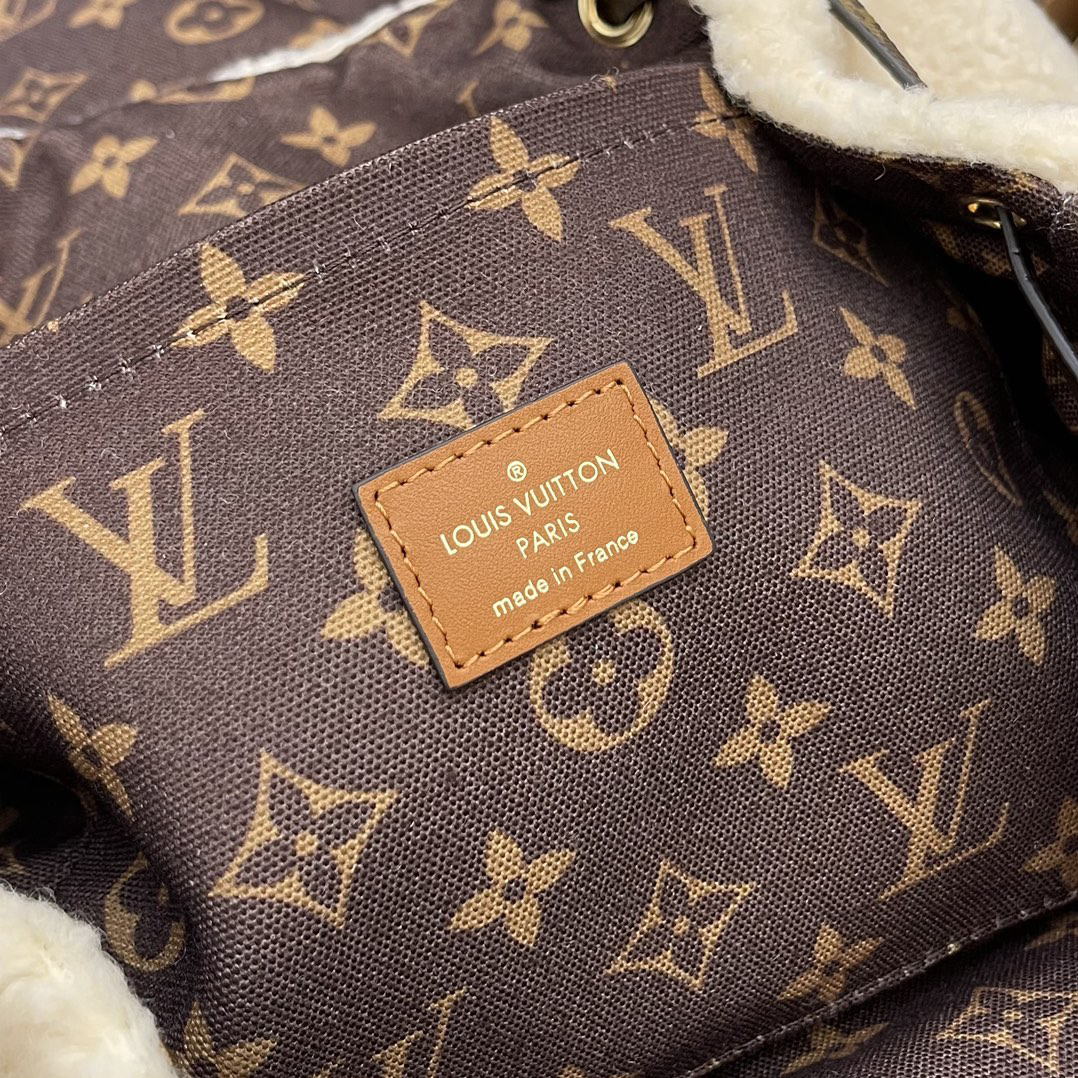 Louis Vuitton Monogram Shearling Leather Backpack - Image 8