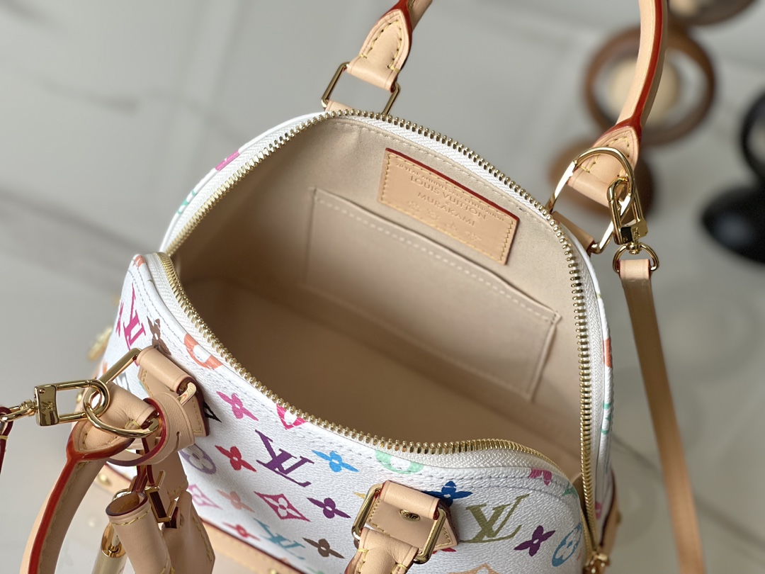 Louis Vuitton Alma BB M13078 Handbag in White - Image 8