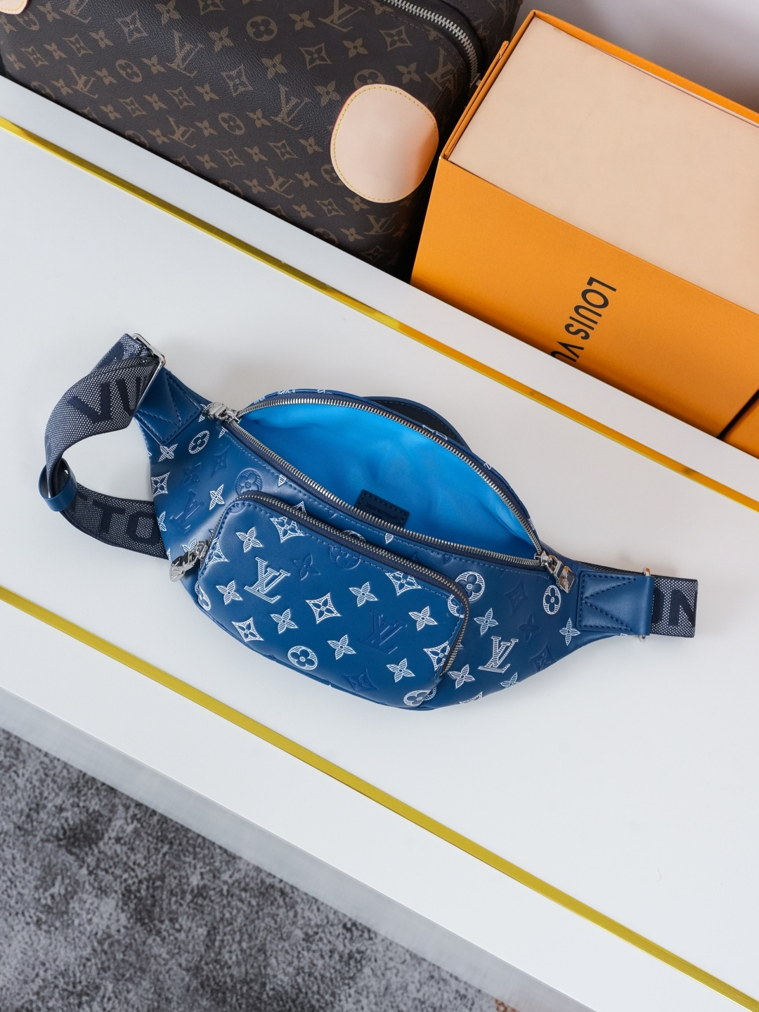 Louis Vuitton Rush Belt Bag in Monogram Shadow Leather - Image 8
