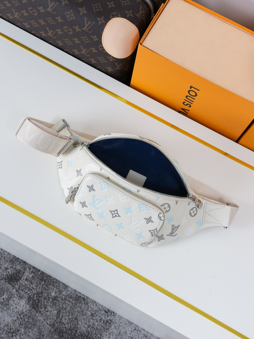 Louis Vuitton Rush Belt Bag in Monogram Shadow Leather - Image 8