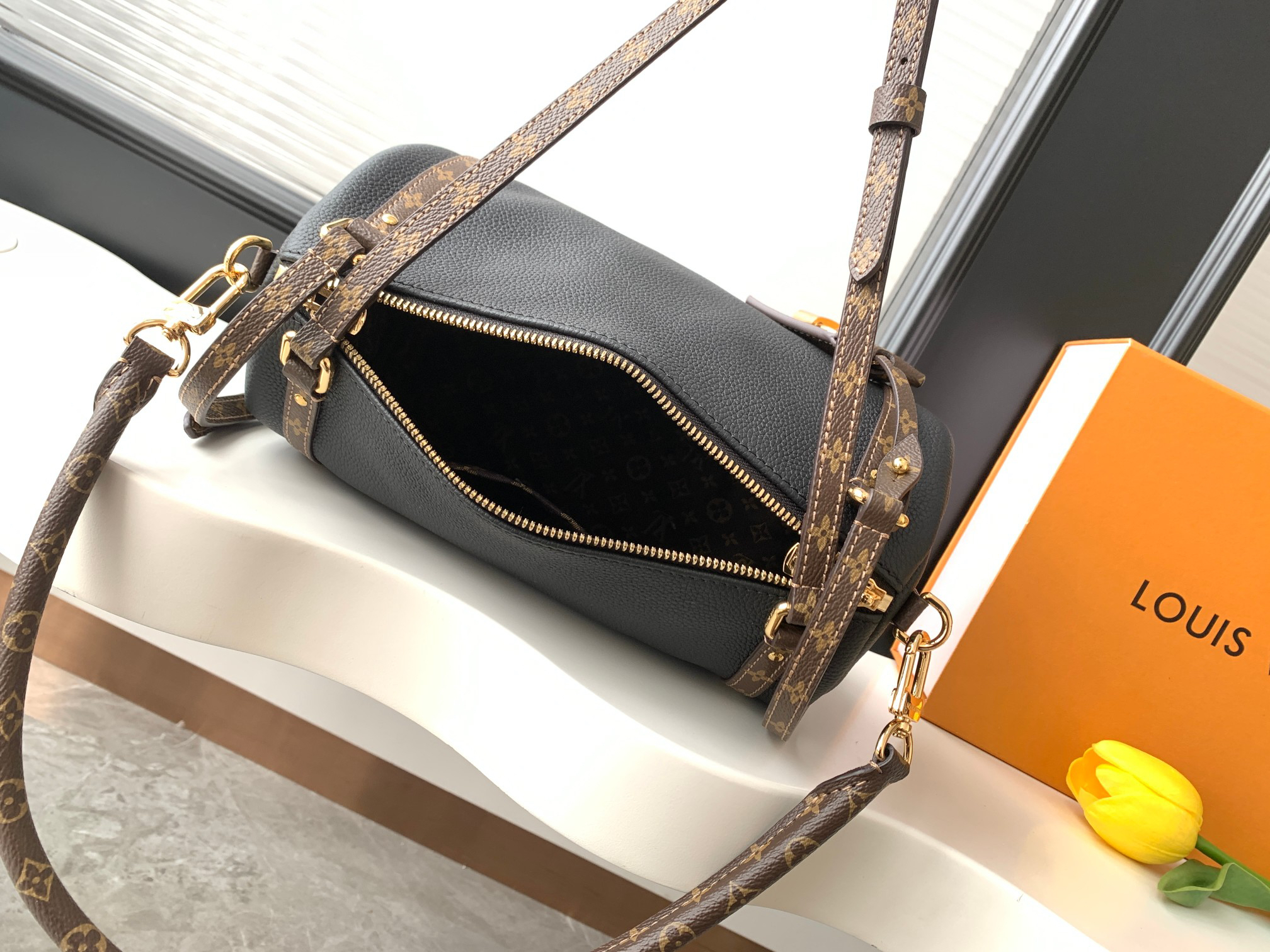 Louis Vuitton Express Small Handbag in Monogram Canvas and Leather - Image 8