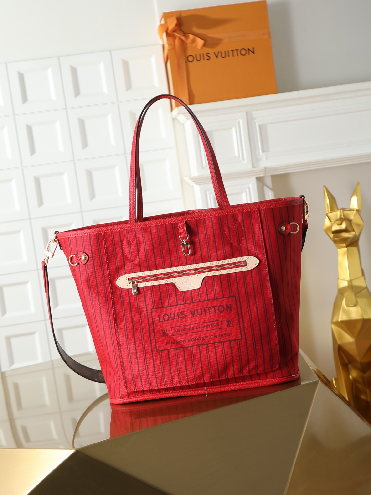 Louis Vuitton Neverfull Bandoulière Inside Out Medium Tote Bag - Image 8