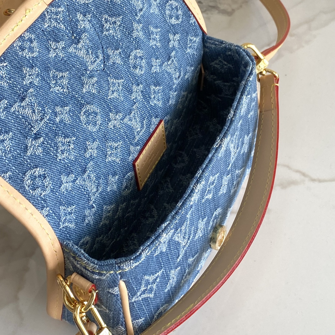 Louis Vuitton Nano Diane Denim Crossbody Bag - Image 8