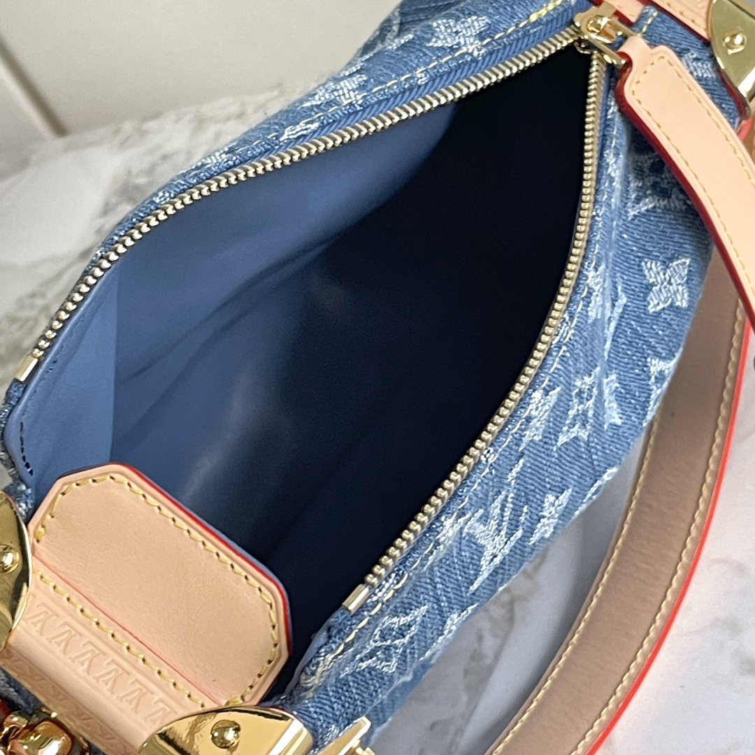 Louis Vuitton Side Trunk Medium Crossbody Bag in Denim Rendez-Vous - Image 8