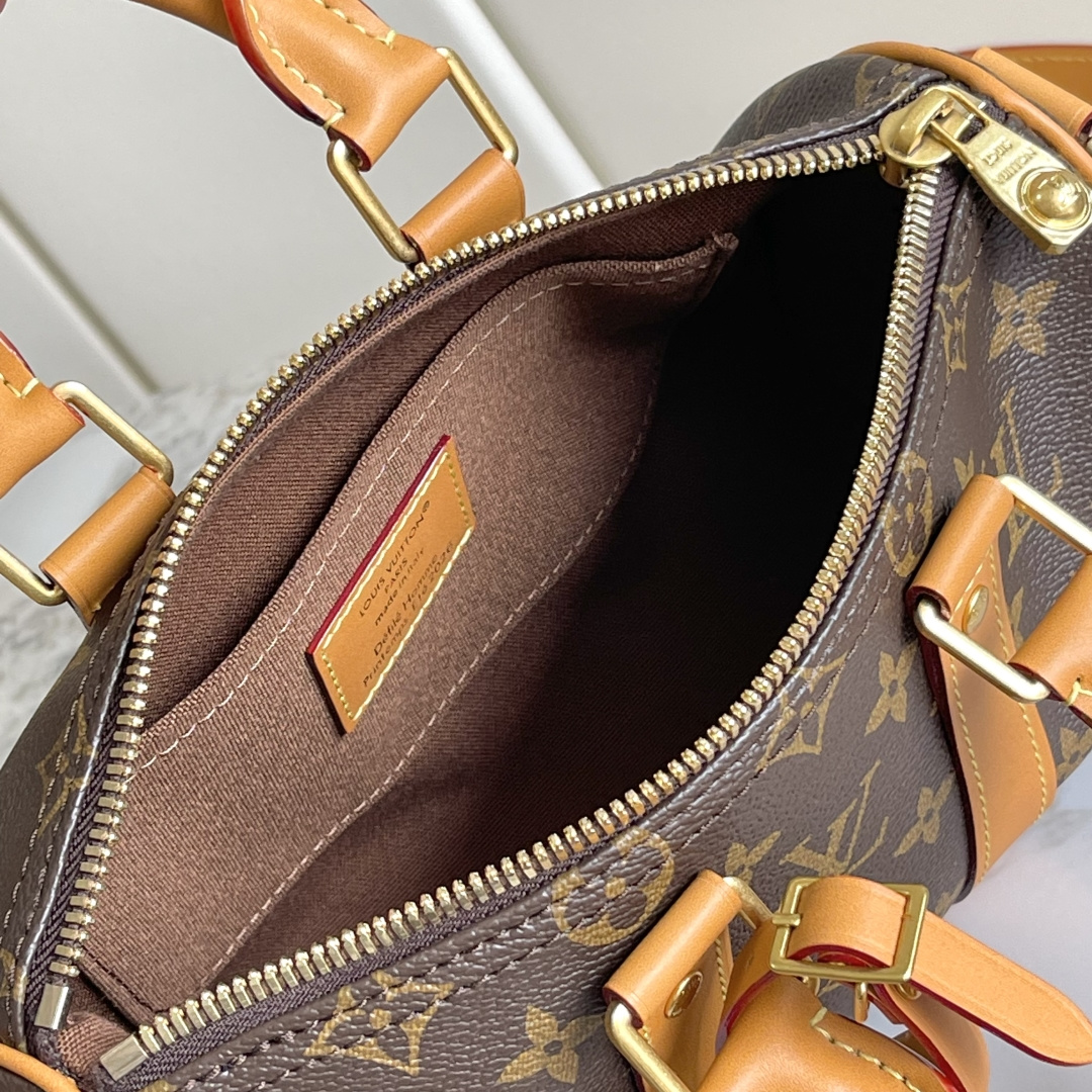 Louis Vuitton Keepall Bandoulière 25 Travel Bag – Monogram Macassar Canvas - Image 8