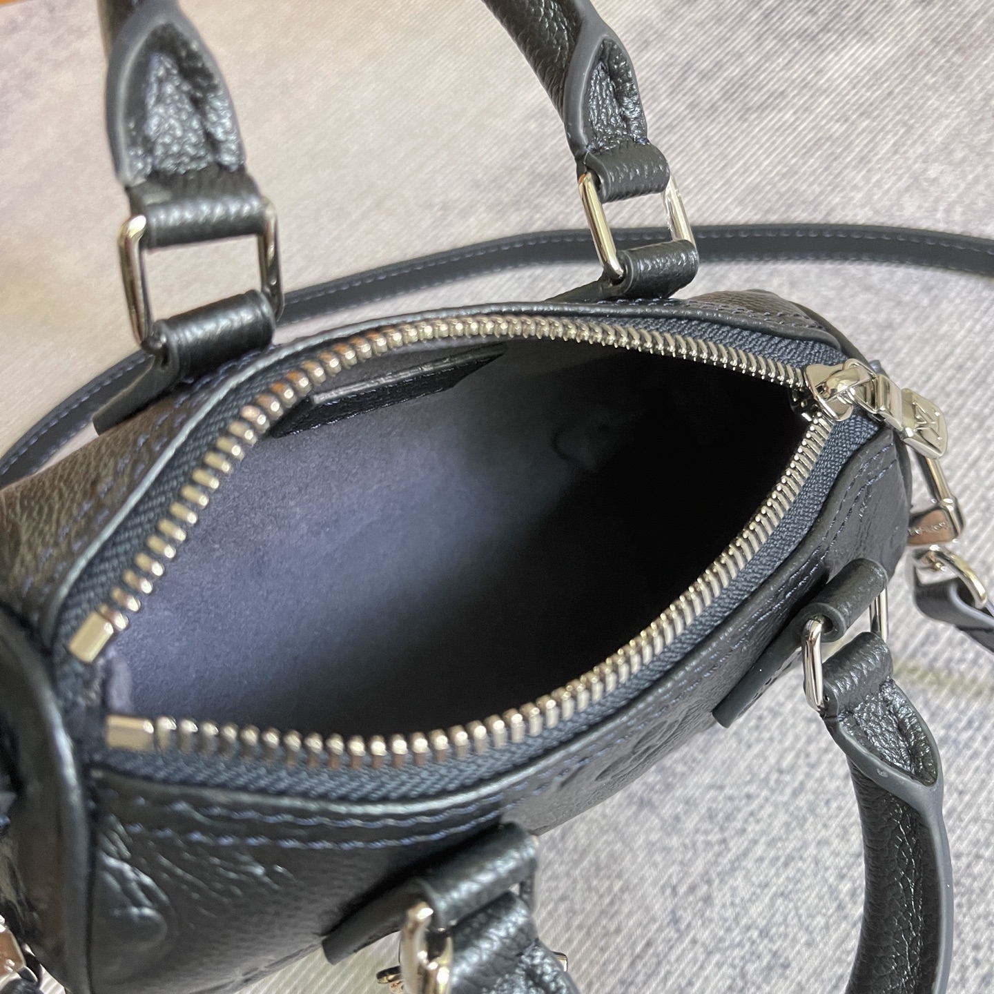 Nano Speedy Handbag in Monogram Empreinte Leather - Image 8