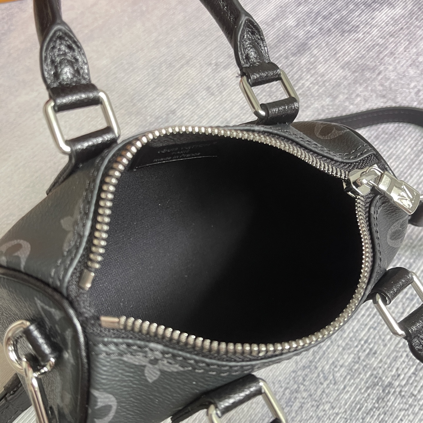 Louis Vuitton Nano Speedy Monogram Eclipse Handbag M26573 - Image 8
