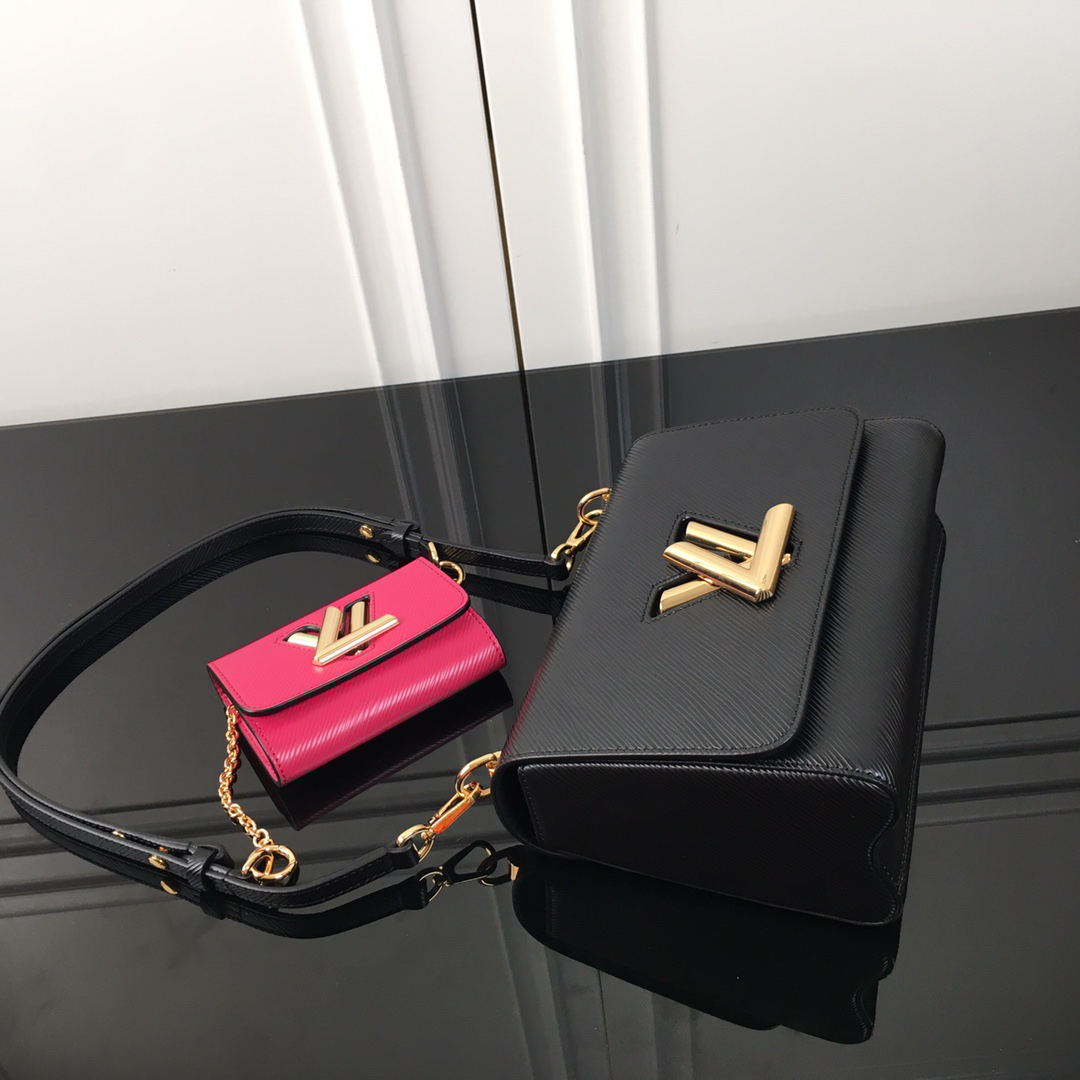 Louis Vuitton Twist Medium Crossbody Bag with Detachable Twisty Clutch - Image 8