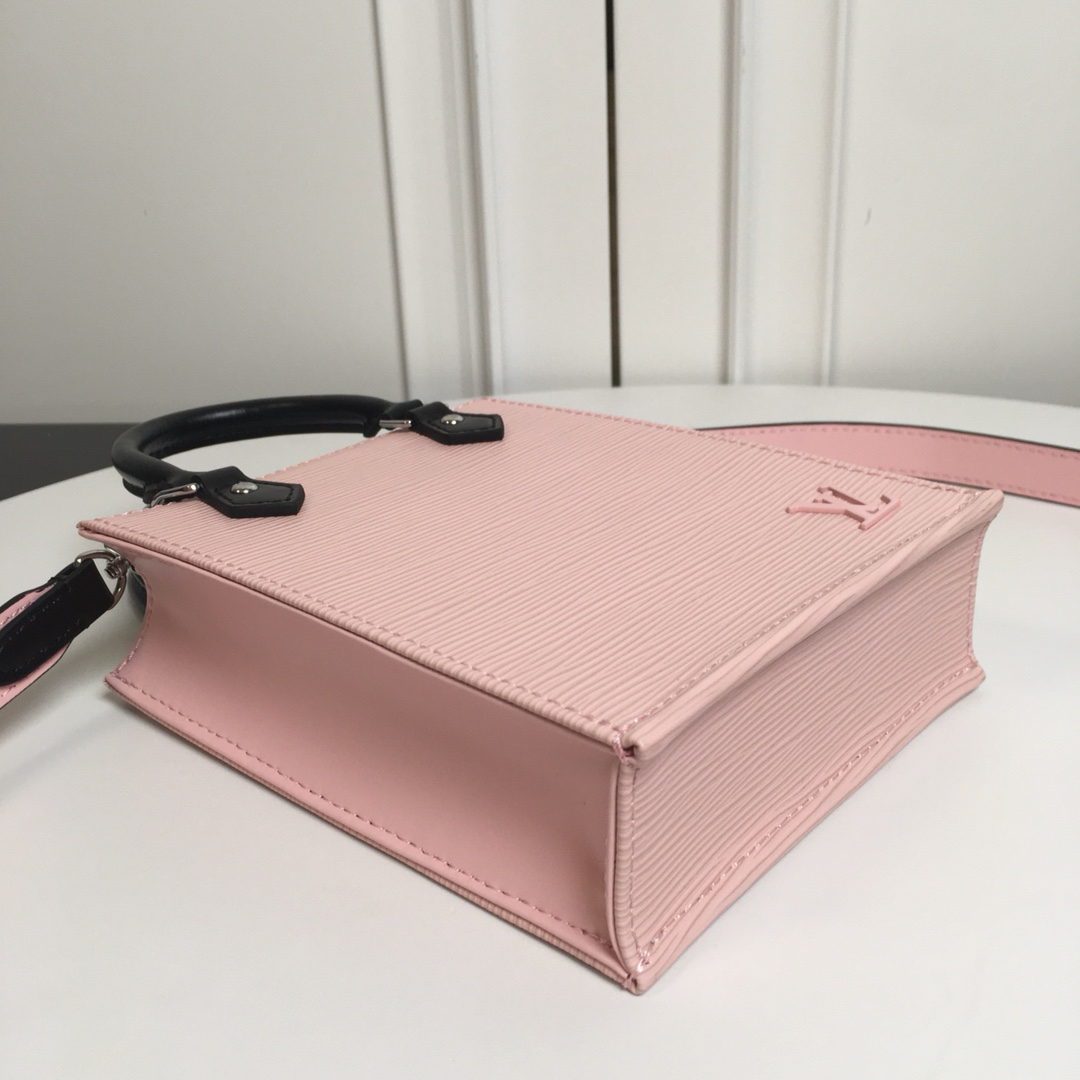 Louis Vuitton Petit Sac Plat Epi Leather Crossbody Bag in Pink - Image 8