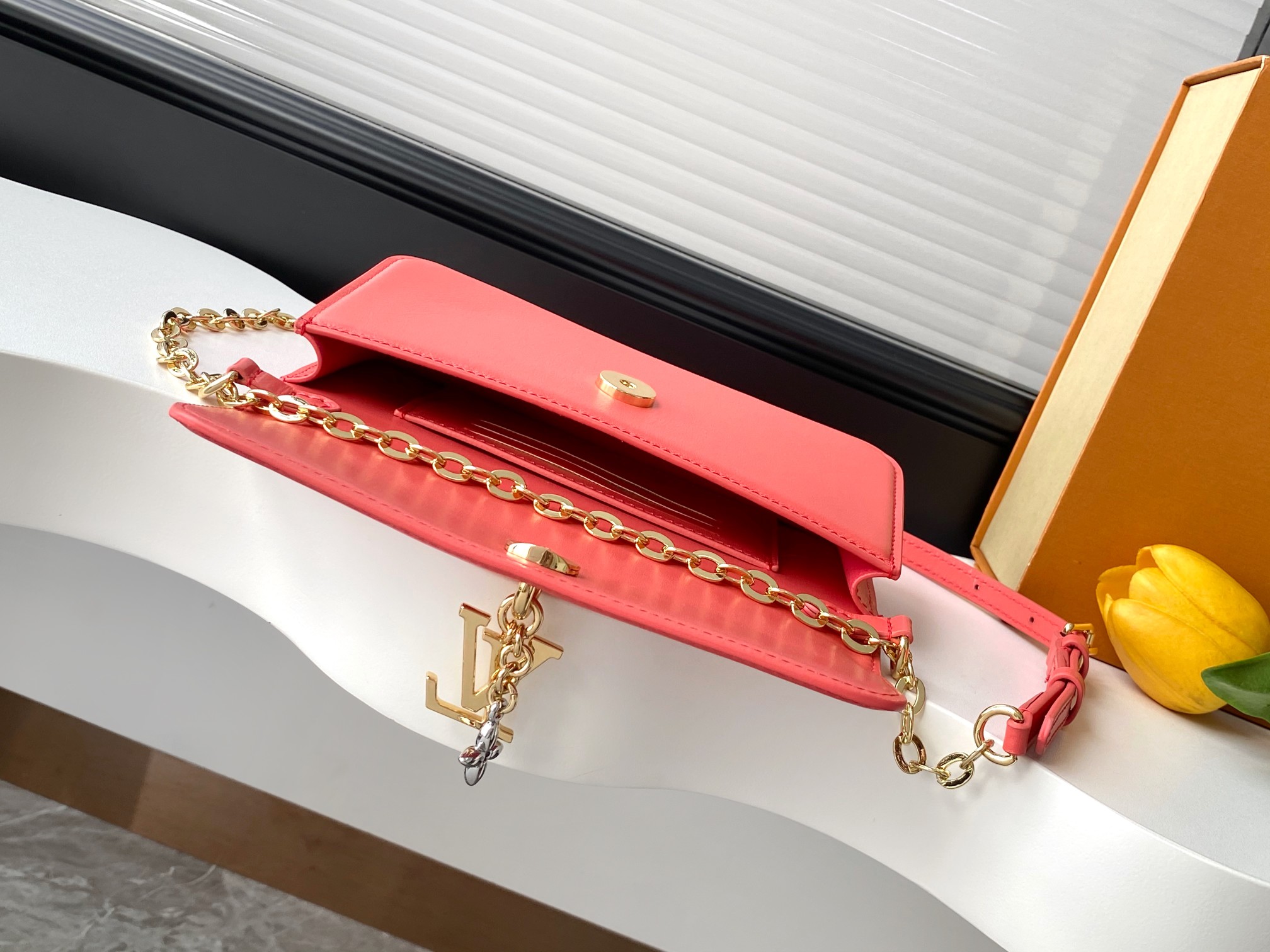 Louis Vuitton LV Bloom Wallet on Chain Crossbody Bag - Image 8