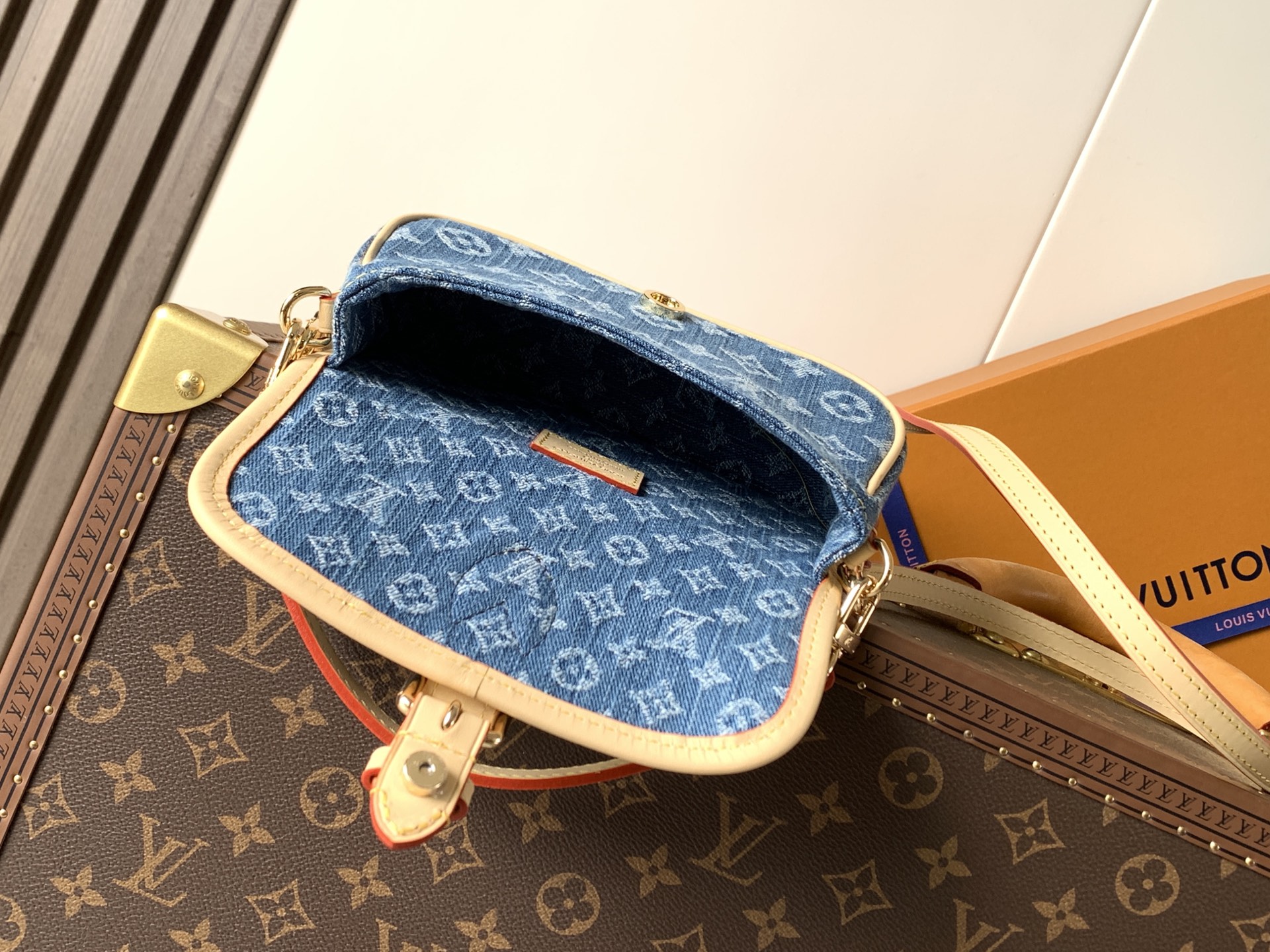 Louis Vuitton Nano Diane Denim Crossbody Bag - Image 8