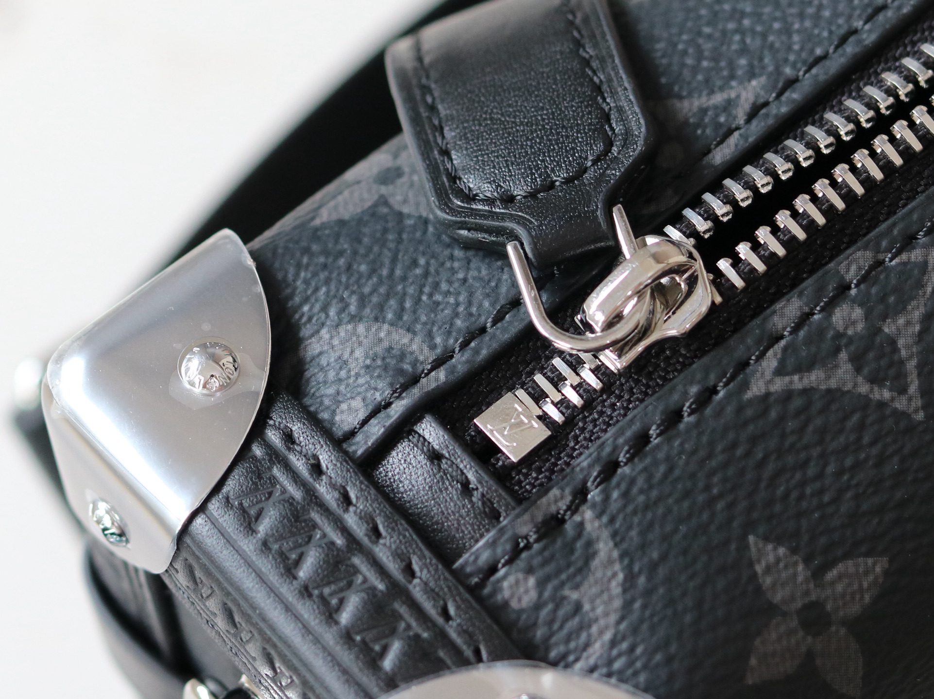 Louis Vuitton Side Trunk East West Bag in Monogram Eclipse Canvas - Image 8