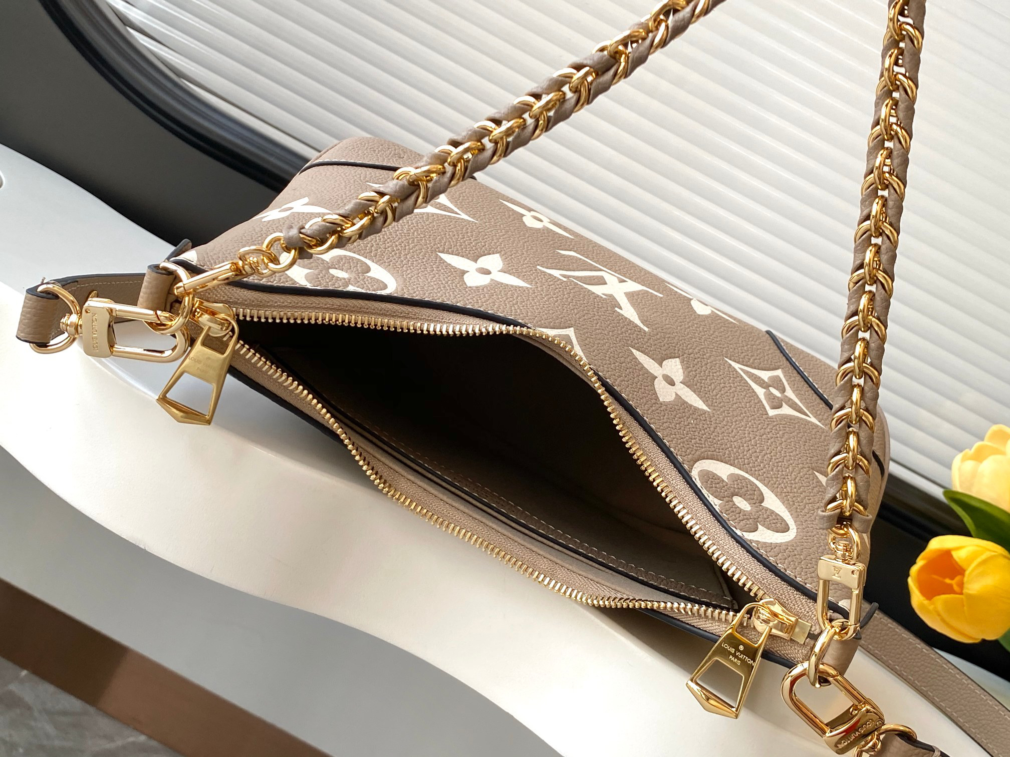 Boulogne Shoulder Bag in Monogram Empreinte Leather - Image 8