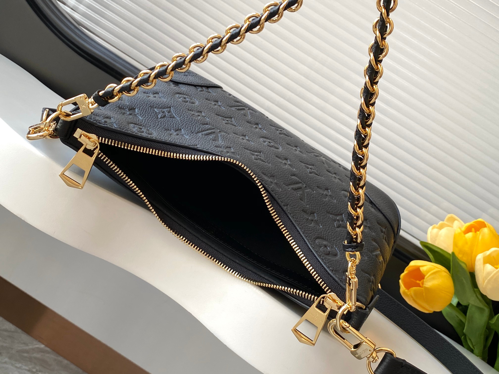 Boulogne Shoulder Bag in Monogram Empreinte Leather - Image 8
