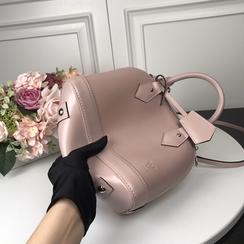 Louis Vuitton Alma BB Pink Epi Leather Crossbody Bag - Image 8