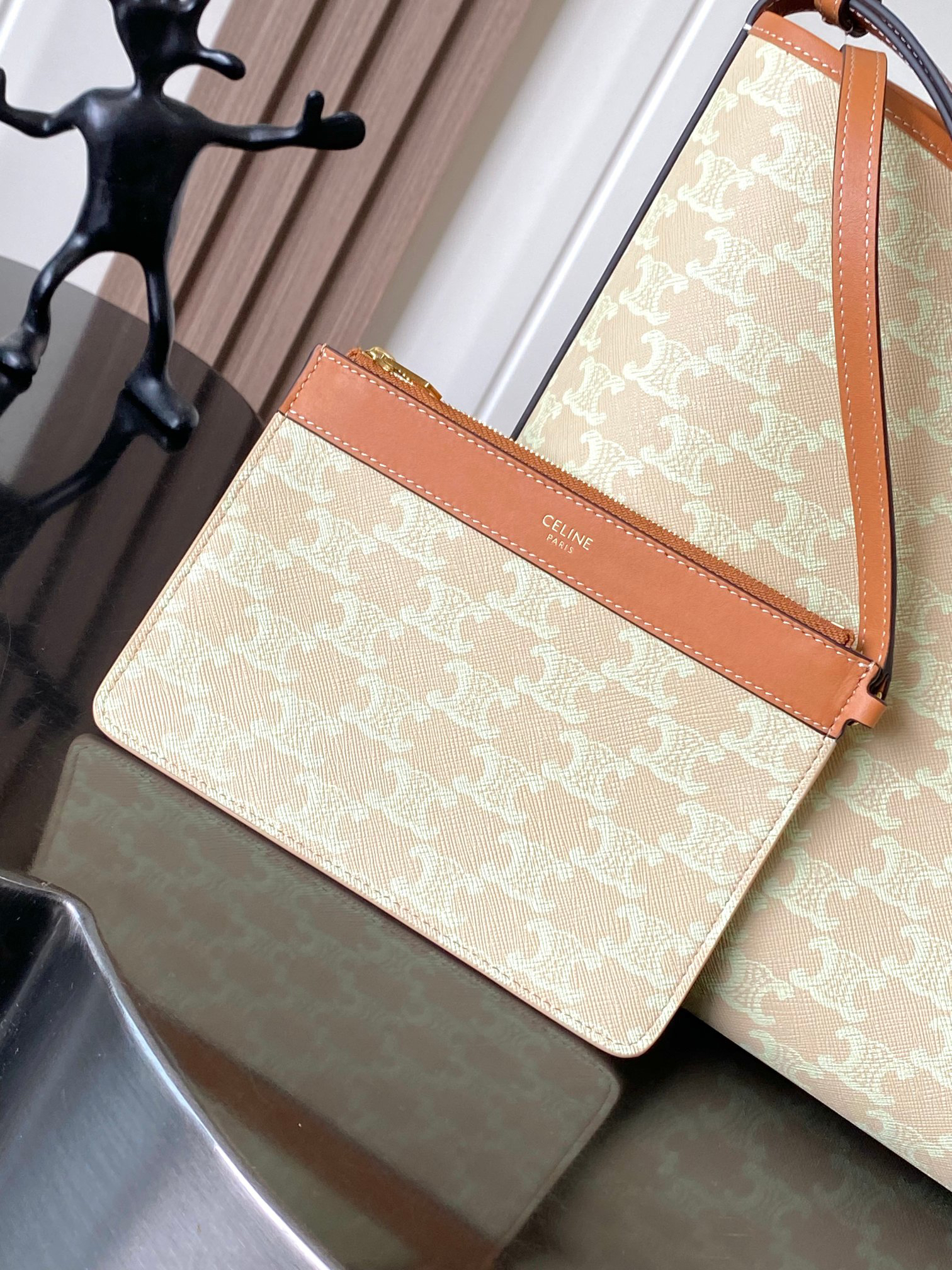 CELINE Soft Shopper Bag in Monogram Canvas - Image 8
