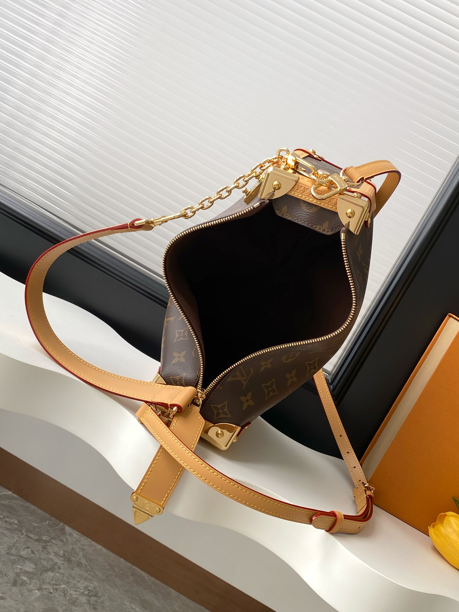 Louis Vuitton Side Trunk Large Monogram Handbag - Image 8