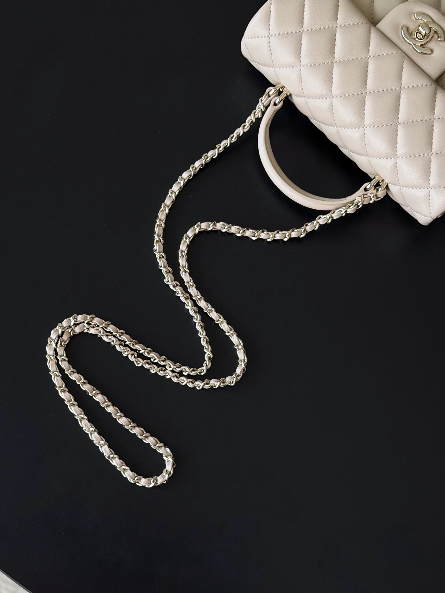 Chanel 21K Mini Classic Flap Bag with Top Handle AS2431 - Image 8