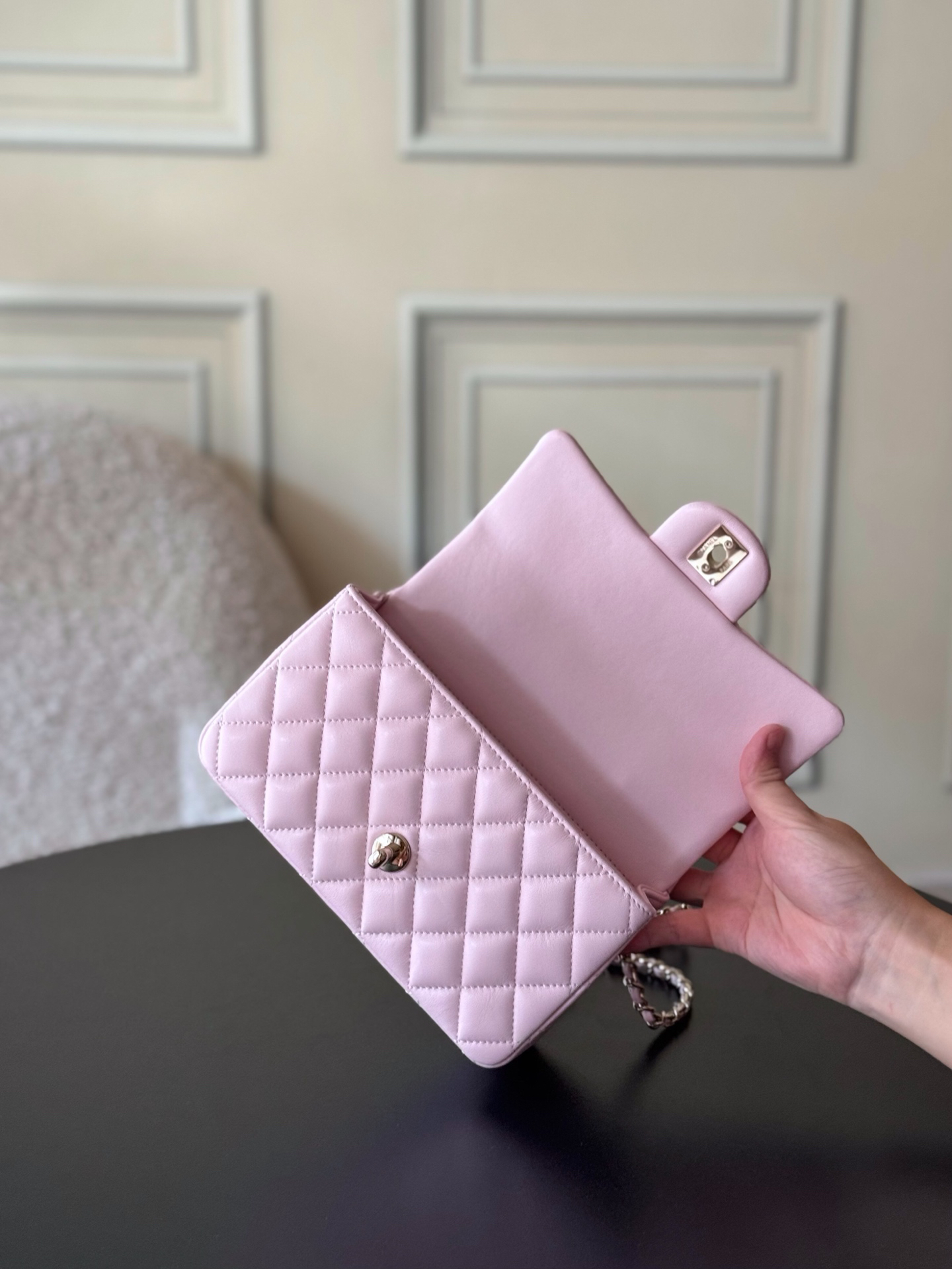 Chanel 21K Mini Classic Flap Top Handle Bag AS2431 - Image 8