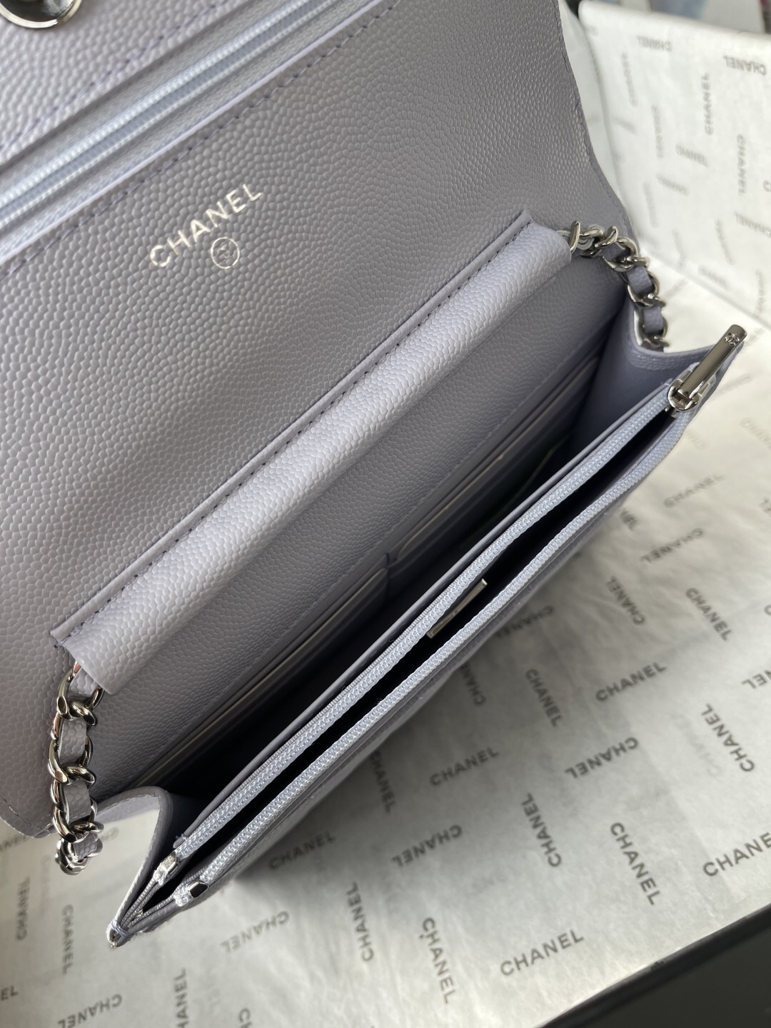 Chanel CF WOC Black Caviar Leather Chain Bag - Image 8