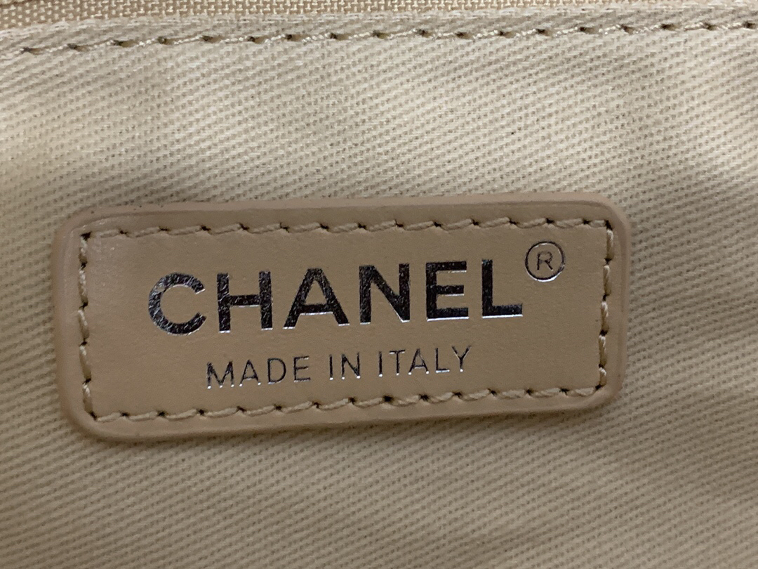 Chanel Denim Canvas Shopping Tote Bag - Image 8