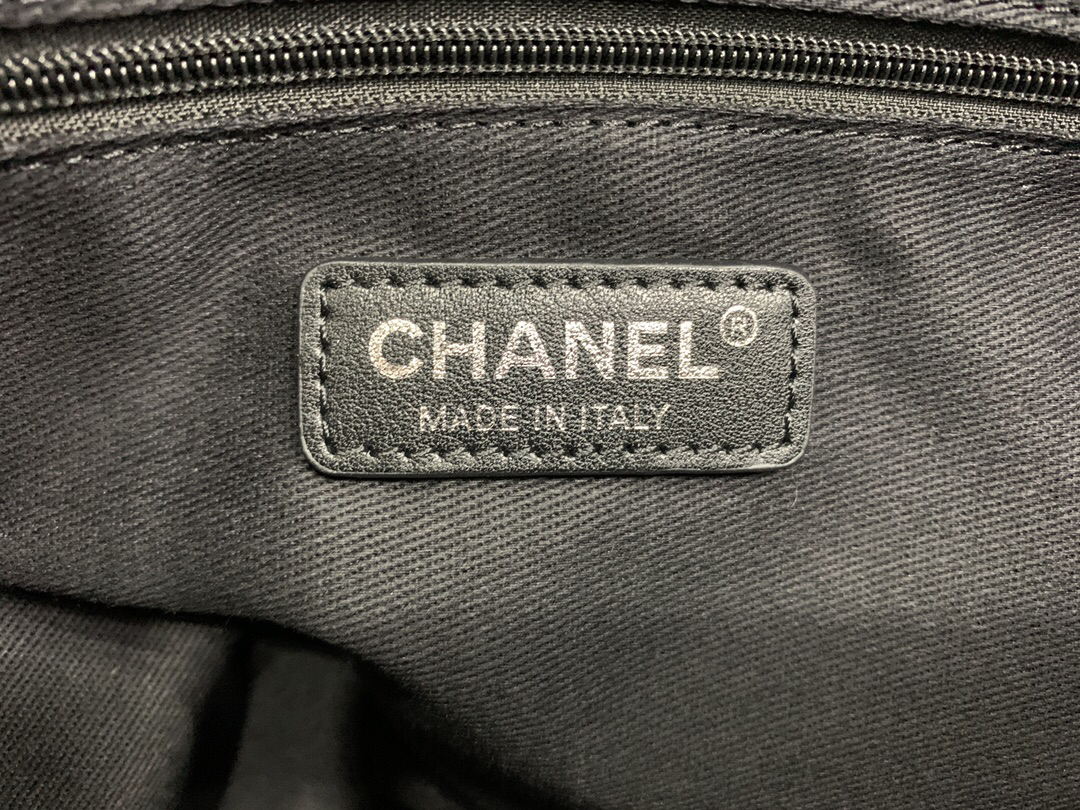 Chanel Denim Canvas Travel Shopping Tote Bag - Image 8