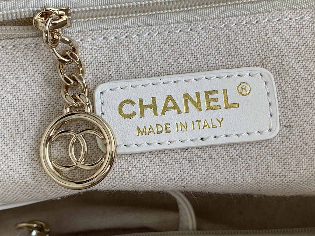 Chanel Denim Canvas Tote Bag - Image 8