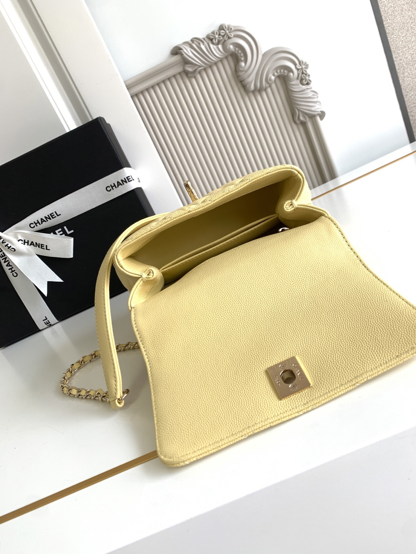 Chanel Coco Handle AS2215 Small Top Handle Bag - Image 8