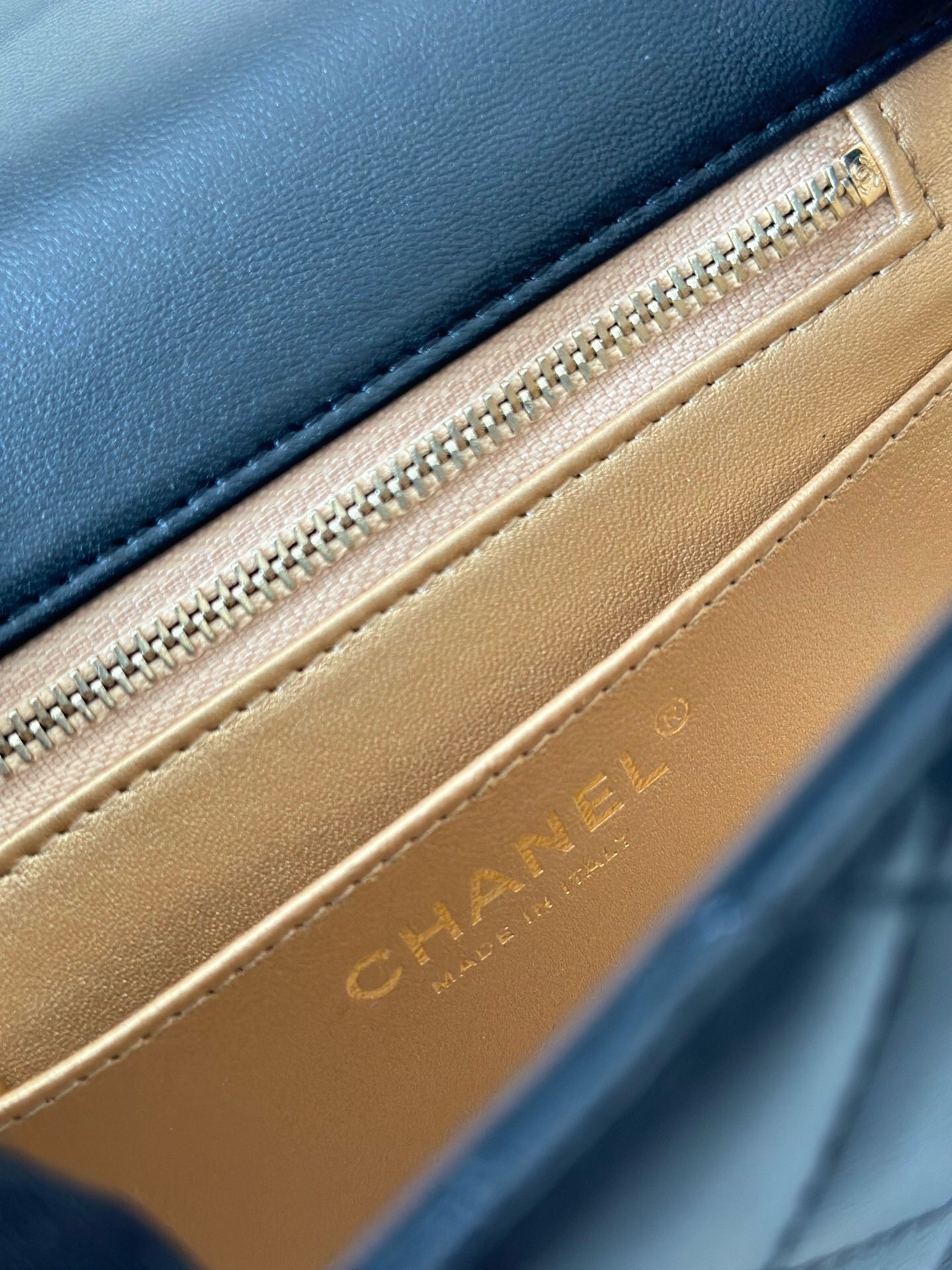 Chanel Mini Flap Bag with Gold Ball Chain - Image 8