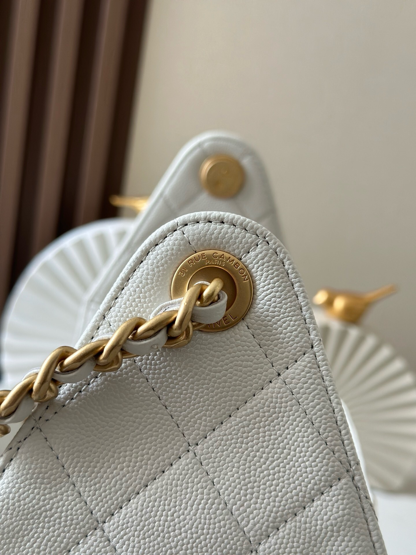 Chanel Textured Leather Hobo Shoulder Bag - Image 8