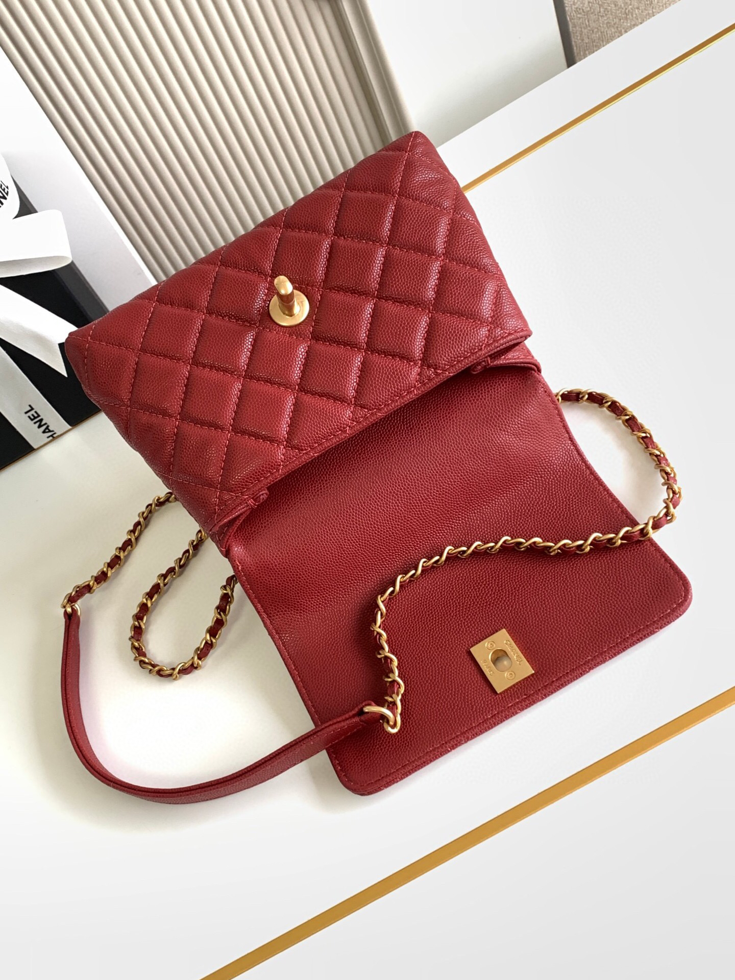 Chanel Coco Handle Mini Flap Handbag AS2215 - Image 8