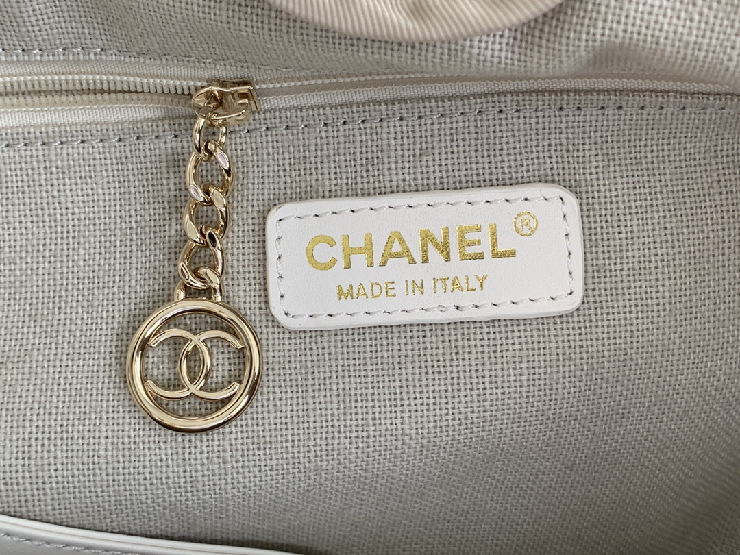 Chanel Canvas Travel Shopping Tote Bag - Image 8