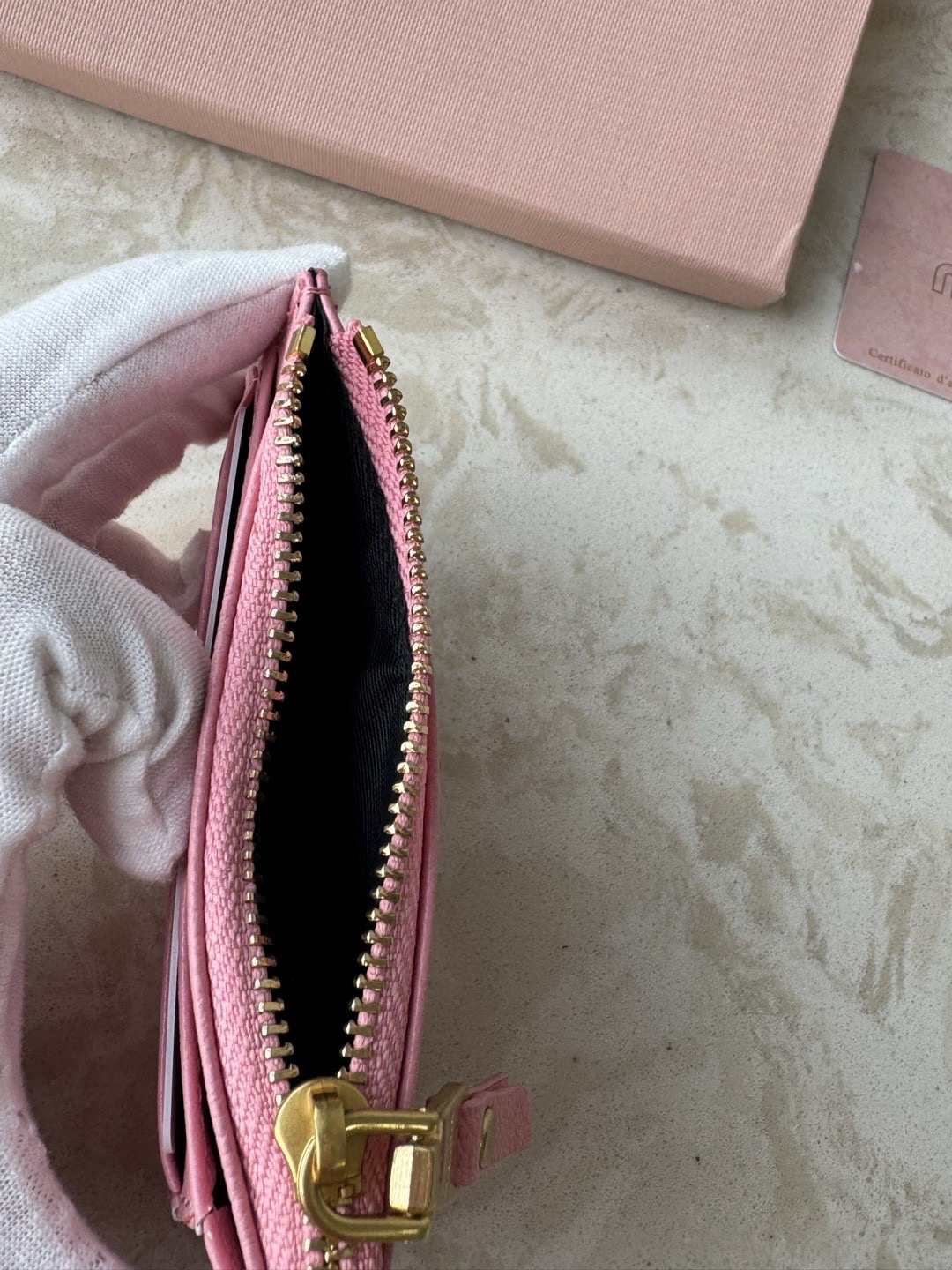 Miu Miu Leather Slim Card Holder - Image 8