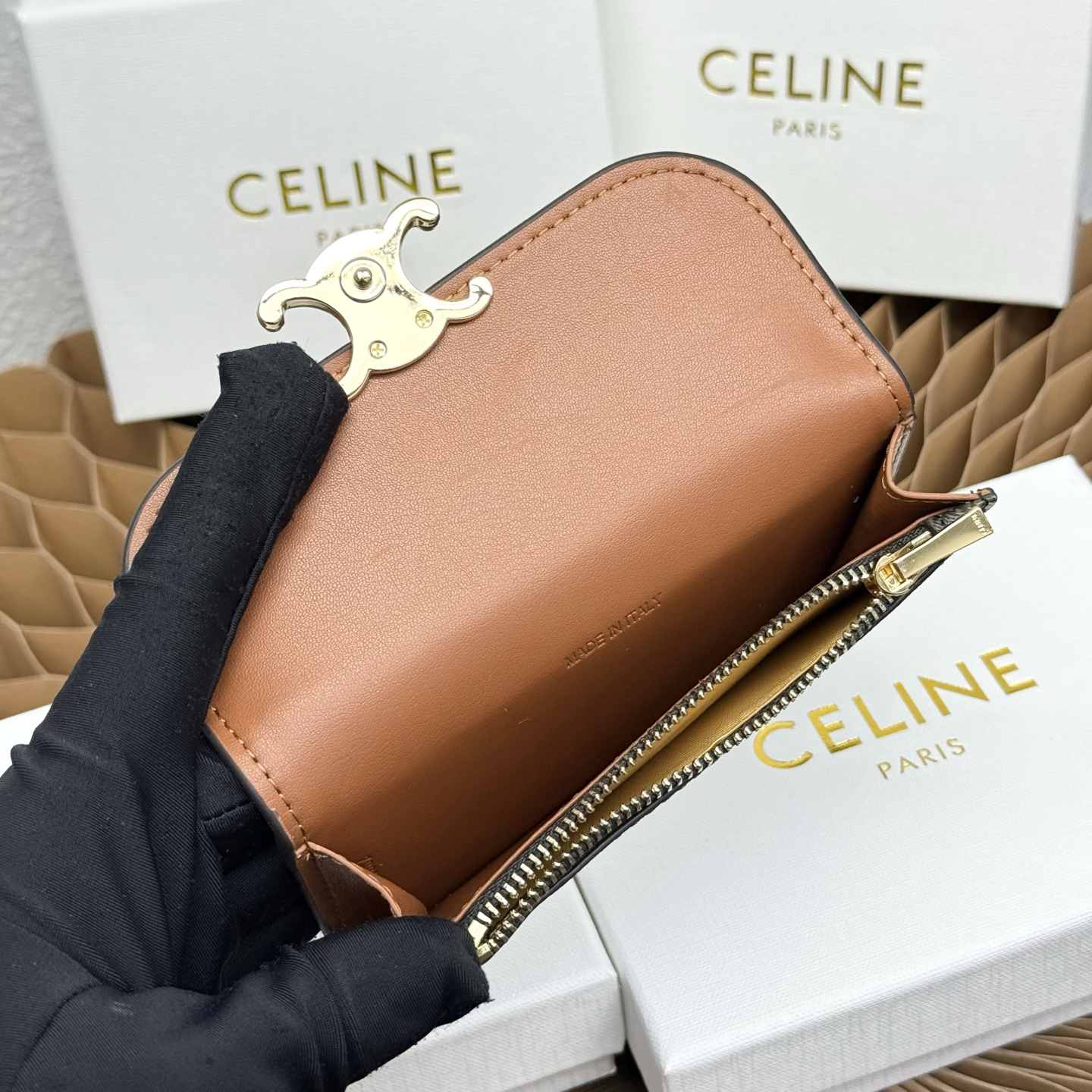 Celine Triomphe Flap Long Card Holder - Image 8