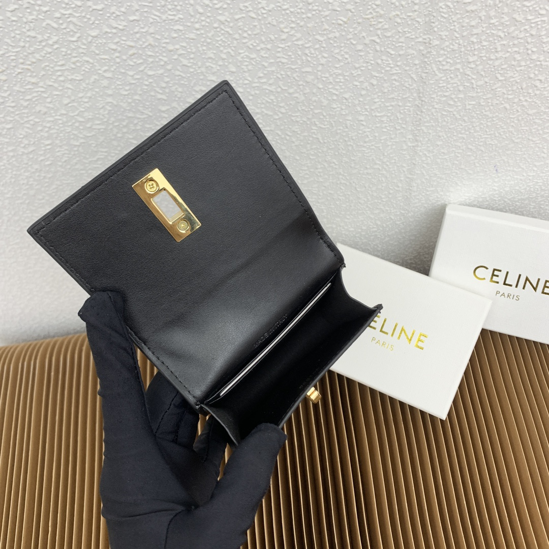 Celine Triomphe 16 Leather Card Holder - Image 8