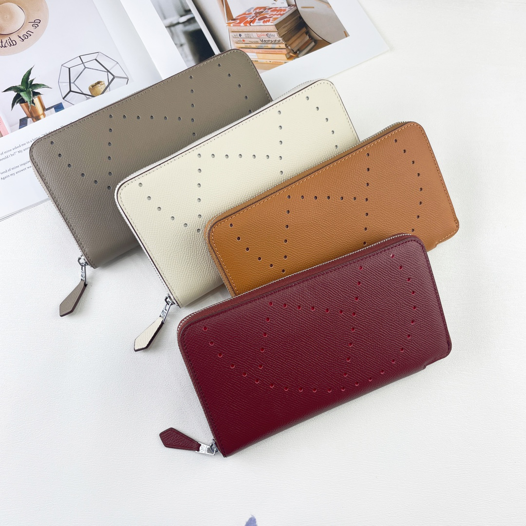 Hermes Silkin Classic Zipper Wallet - Image 8
